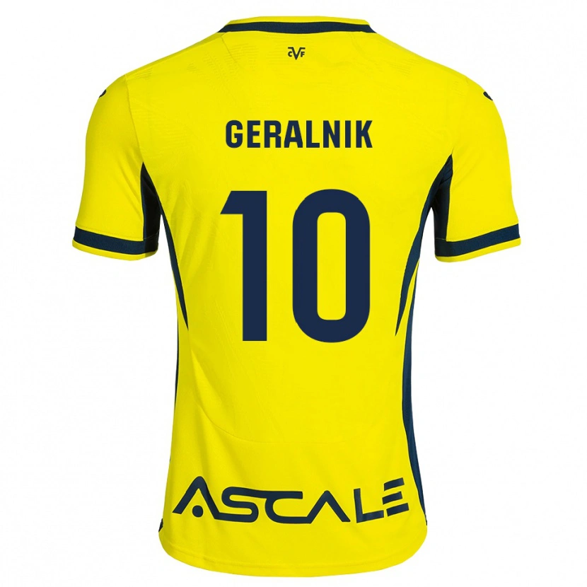 Danxen Heren Tiago Geralnik #10 Geel Zwart Rood Thuisshirt Thuistenue 2026/27 T-Shirt België