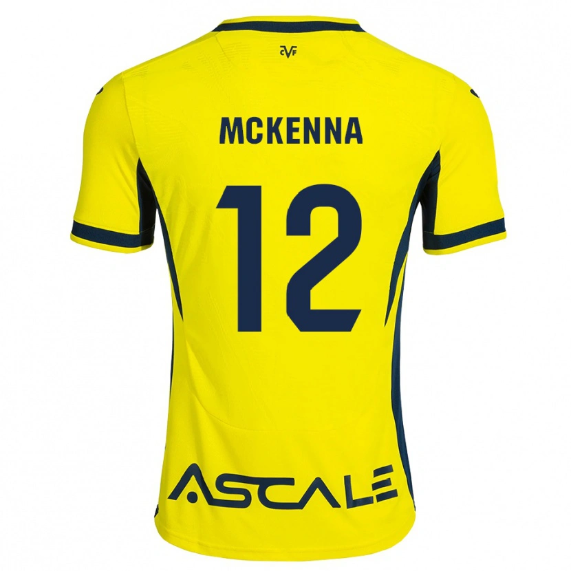 Danxen Heren Kayla Mckenna #12 Geel Zwart Rood Thuisshirt Thuistenue 2026/27 T-Shirt België
