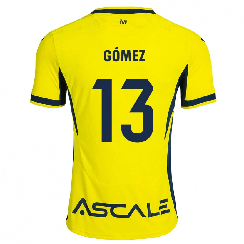 Danxen Heren Rubén Gómez #13 Geel Zwart Rood Thuisshirt Thuistenue 2026/27 T-Shirt België