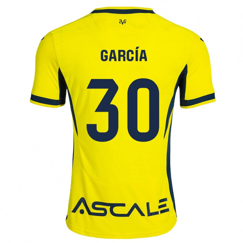 Danxen Heren Albert García #30 Geel Zwart Rood Thuisshirt Thuistenue 2026/27 T-Shirt België