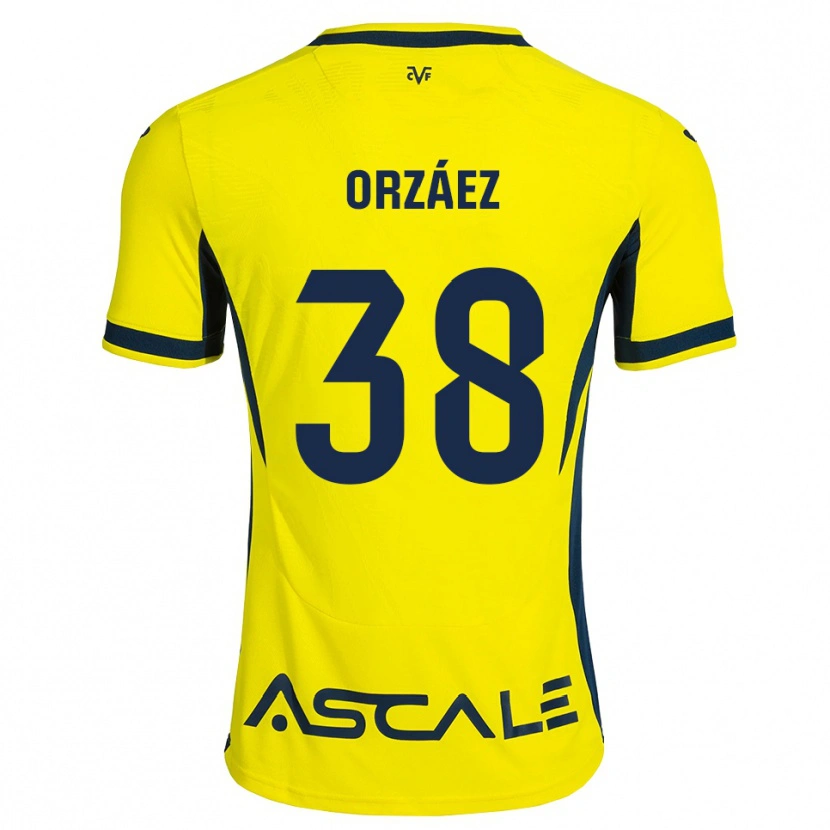 Danxen Heren Sergio Orzáez #38 Geel Zwart Rood Thuisshirt Thuistenue 2026/27 T-Shirt België