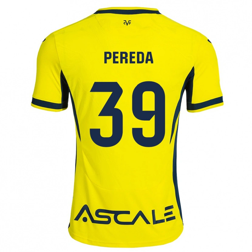 Danxen Heren Pablo Pereda #39 Geel Zwart Rood Thuisshirt Thuistenue 2026/27 T-Shirt België