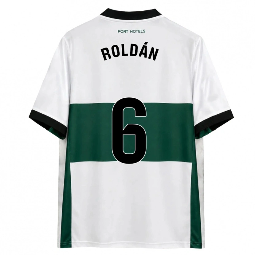 Danxen Heren Luis Roldán #6 Groen Wit Rood Thuisshirt Thuistenue 2026/27 T-Shirt België