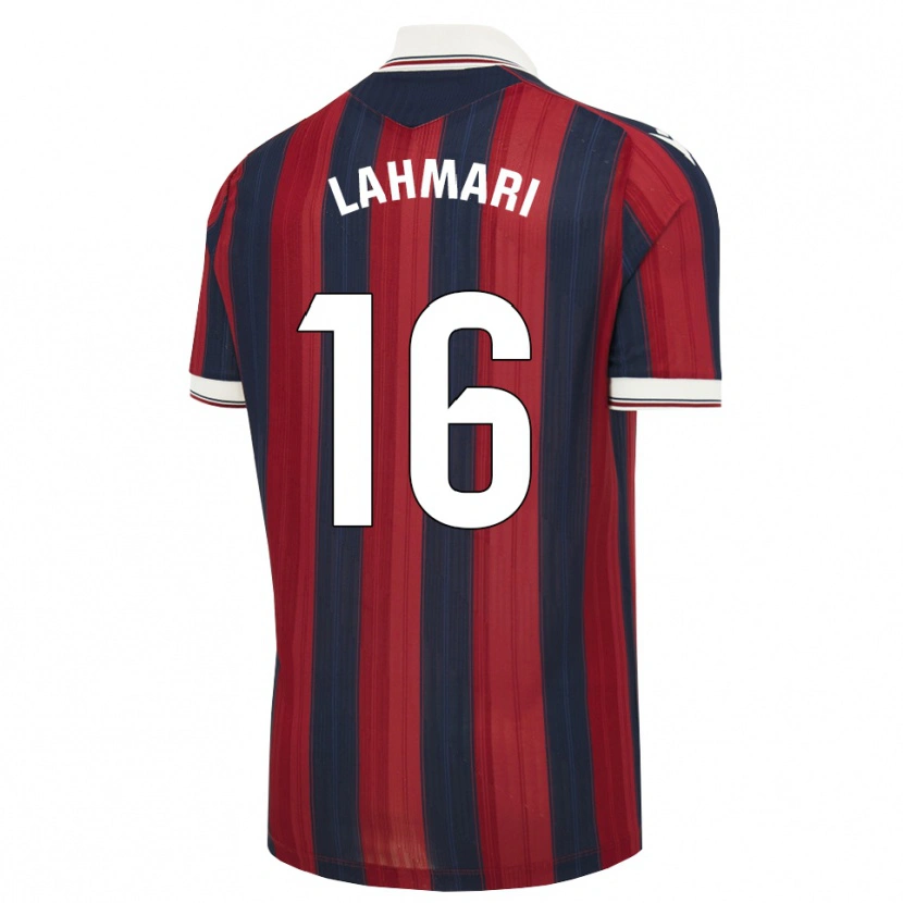 Danxen Heren Anissa Lahmari #16 Middernachtblauw Rood Thuisshirt Thuistenue 2026/27 T-Shirt België