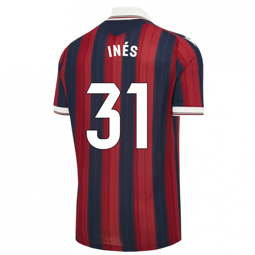 Danxen Heren Inés Rizo #31 Middernachtblauw Rood Thuisshirt Thuistenue 2026/27 T-Shirt België