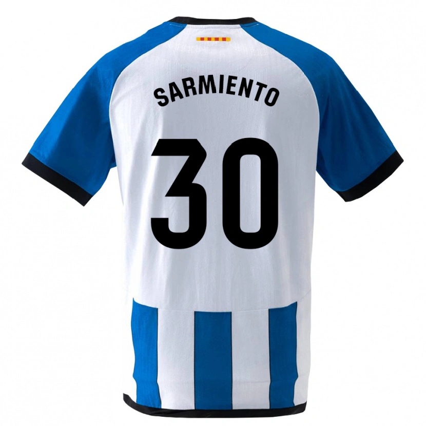 Danxen Heren Izan Sarmiento #30 Koninklijk Blauw Wit Thuisshirt Thuistenue 2026/27 T-Shirt België