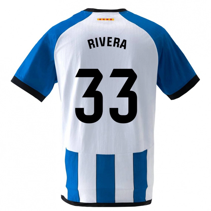 Danxen Heren Pol Rivera #33 Koninklijk Blauw Wit Thuisshirt Thuistenue 2026/27 T-Shirt België