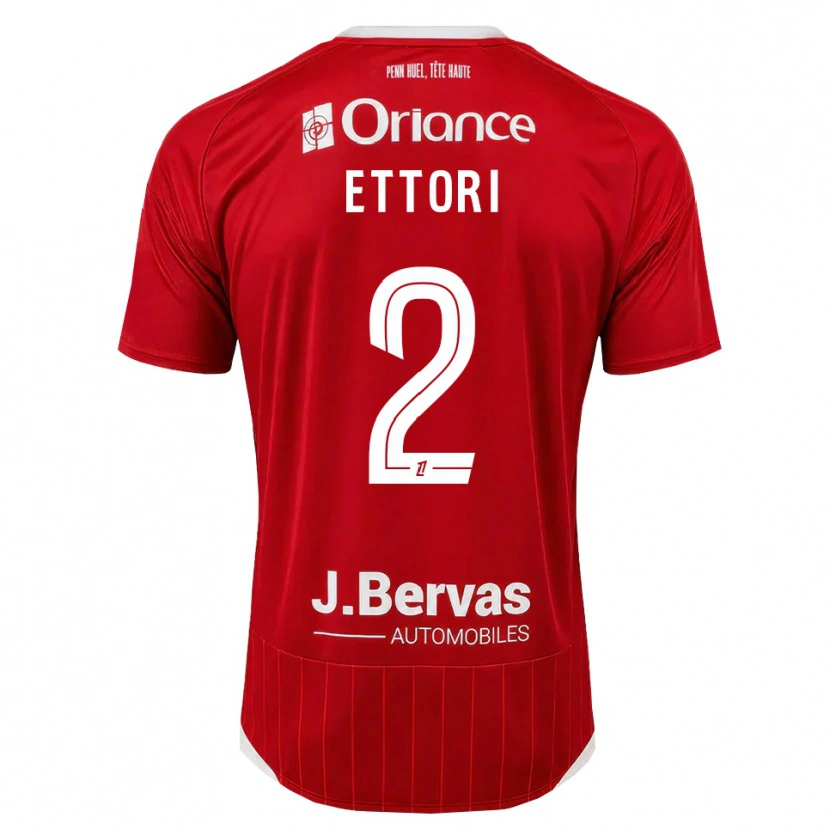 Danxen Heren Ilan Ettori #2 Wit Rood Thuisshirt Thuistenue 2026/27 T-Shirt België