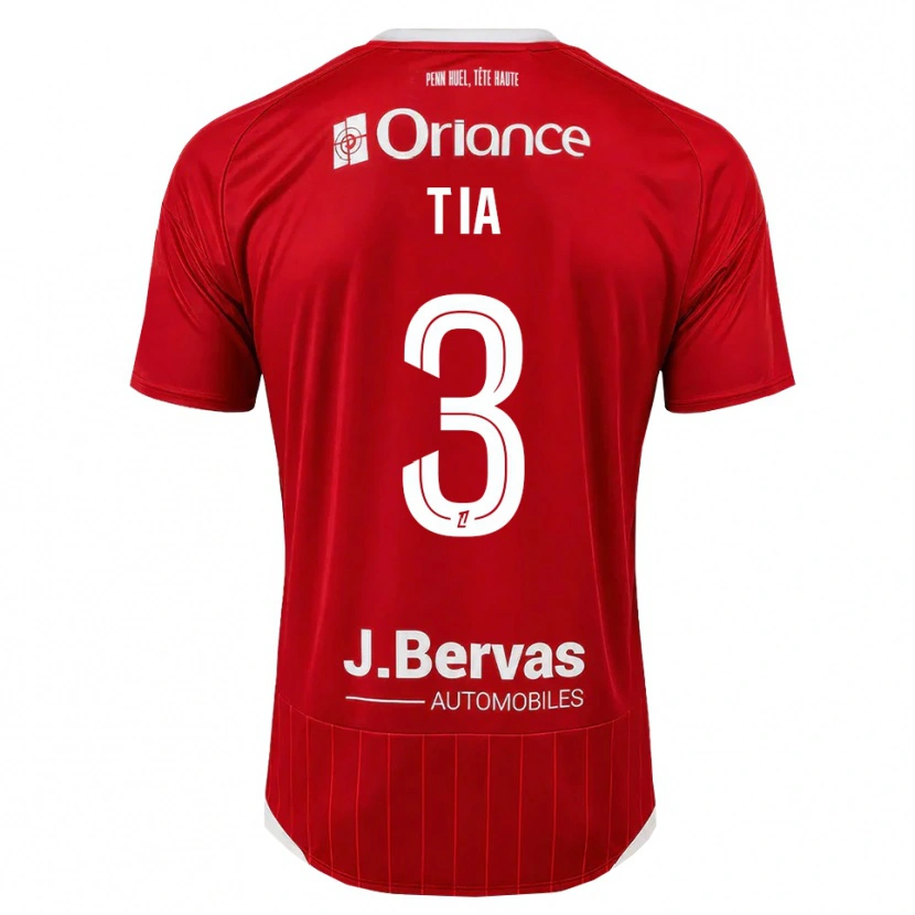 Danxen Heren Davy Tia #3 Wit Rood Thuisshirt Thuistenue 2026/27 T-Shirt België