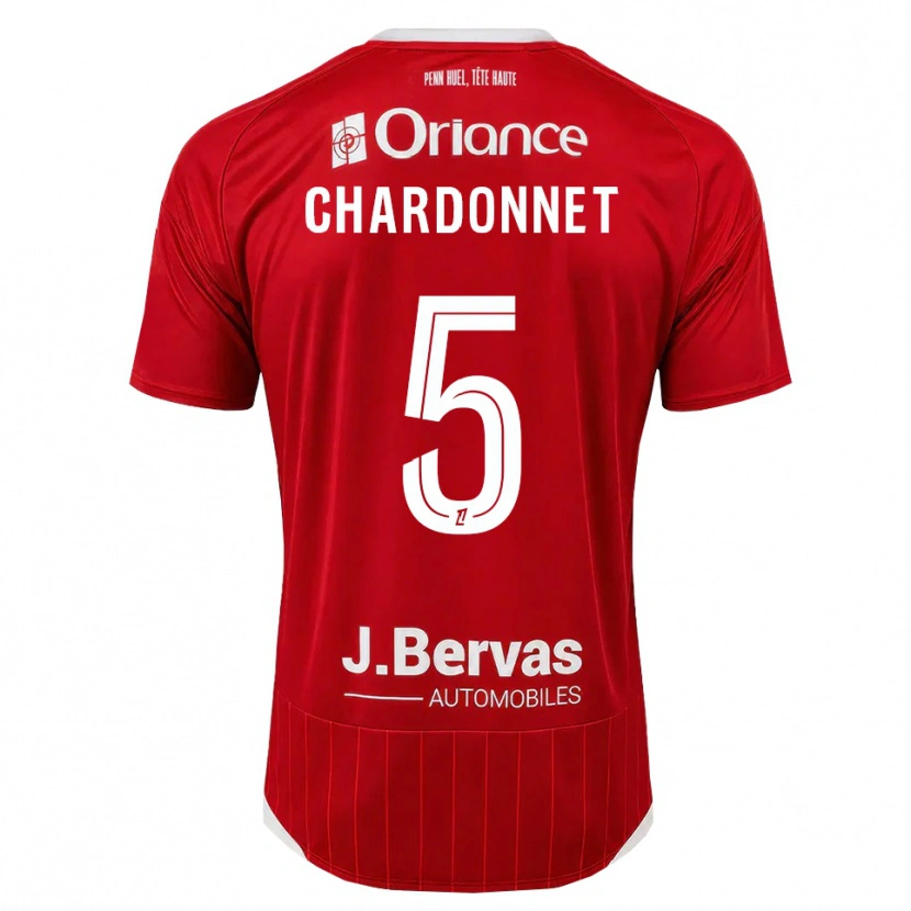 Danxen Heren Brendan Chardonnet #5 Wit Rood Thuisshirt Thuistenue 2026/27 T-Shirt België