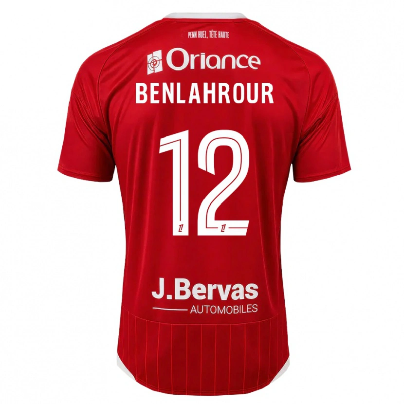 Danxen Heren Ilyes Benlahrour #12 Wit Rood Thuisshirt Thuistenue 2026/27 T-Shirt België