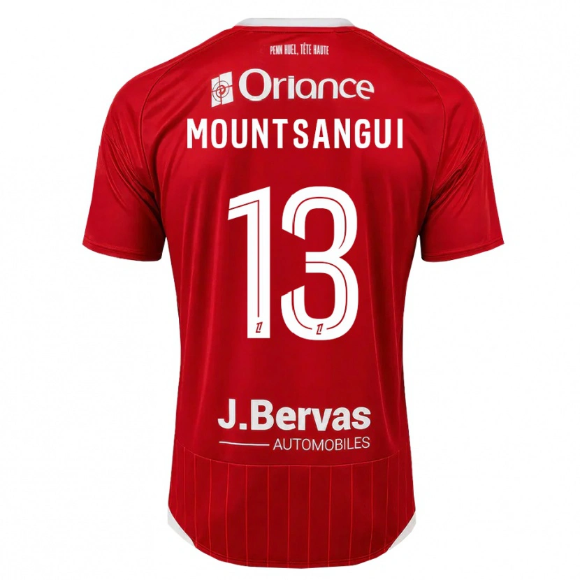 Danxen Heren Warren Mountsangui #13 Wit Rood Thuisshirt Thuistenue 2026/27 T-Shirt België