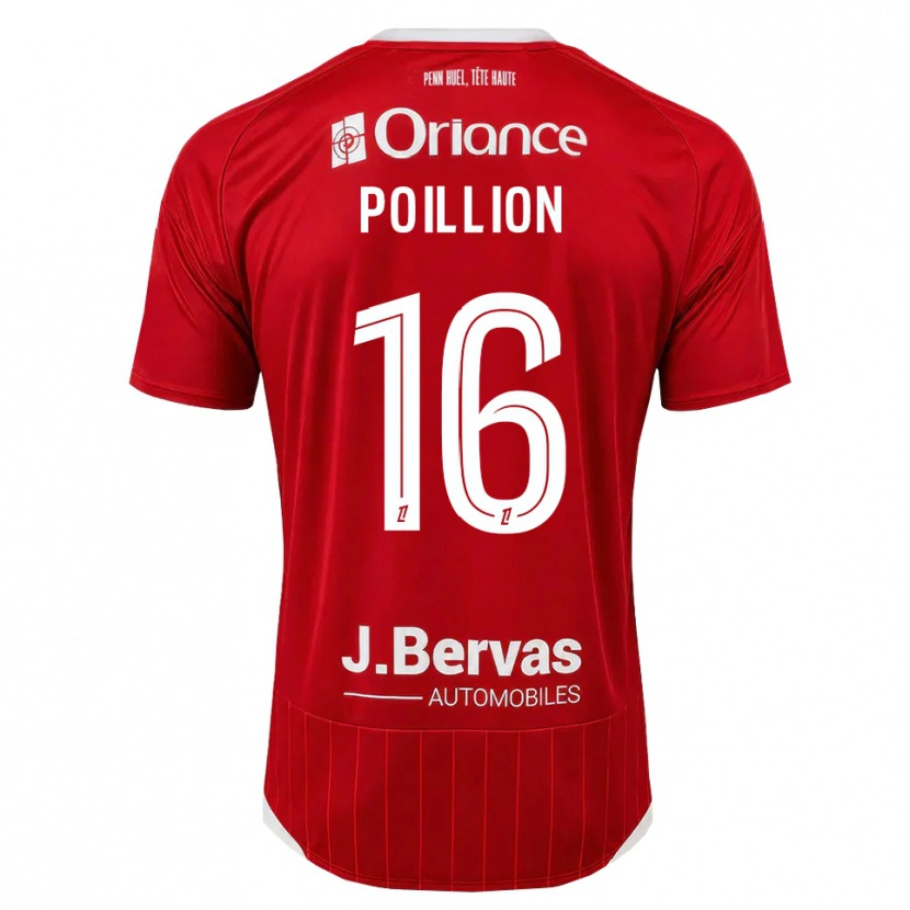 Danxen Heren Noé Poillion #16 Wit Rood Thuisshirt Thuistenue 2026/27 T-Shirt België