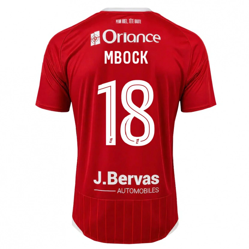 Danxen Heren Hianga'a Mbock #18 Wit Rood Thuisshirt Thuistenue 2026/27 T-Shirt België