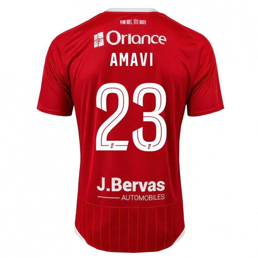 Danxen Heren Jordan Amavi #23 Wit Rood Thuisshirt Thuistenue 2026/27 T-Shirt België