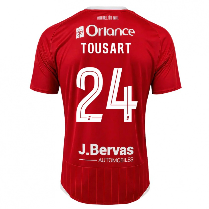Danxen Heren Lucas Tousart #24 Wit Rood Thuisshirt Thuistenue 2026/27 T-Shirt België
