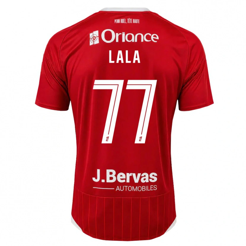 Danxen Heren Kenny Lala #77 Wit Rood Thuisshirt Thuistenue 2026/27 T-Shirt België