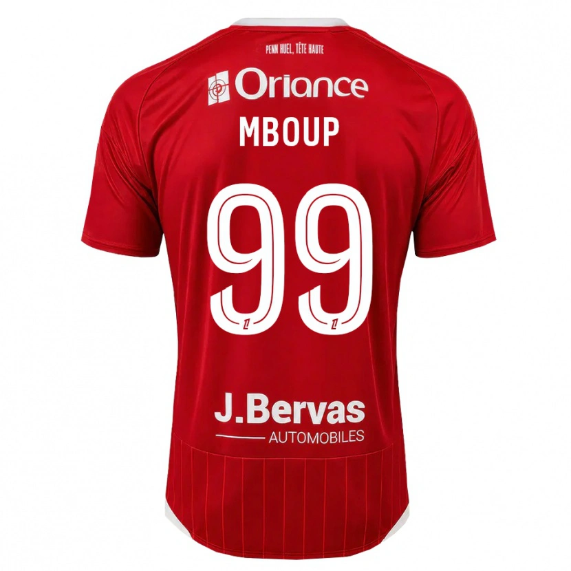 Danxen Heren Pathé Mboup #99 Wit Rood Thuisshirt Thuistenue 2026/27 T-Shirt België