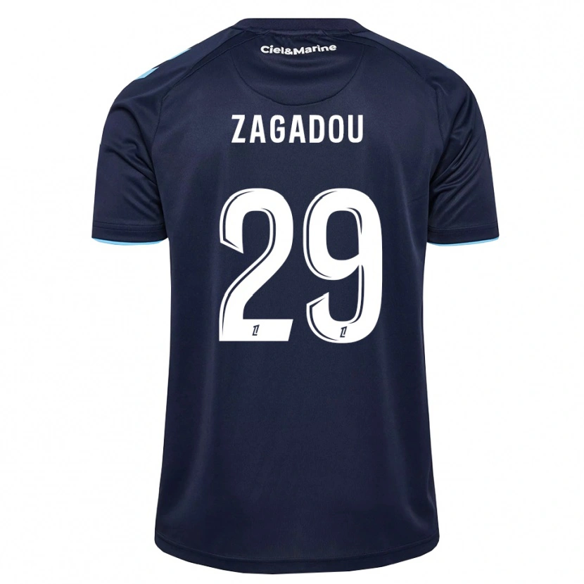Danxen Heren Stephan Zagadou #29 Centaurieblauw Middernachtblauw Thuisshirt Thuistenue 2026/27 T-Shirt België