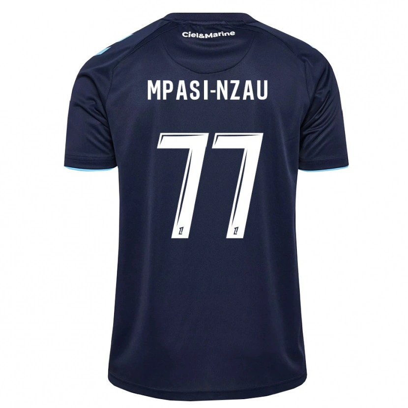 Danxen Heren Lionel Mpasi-Nzau #77 Centaurieblauw Middernachtblauw Thuisshirt Thuistenue 2026/27 T-Shirt België