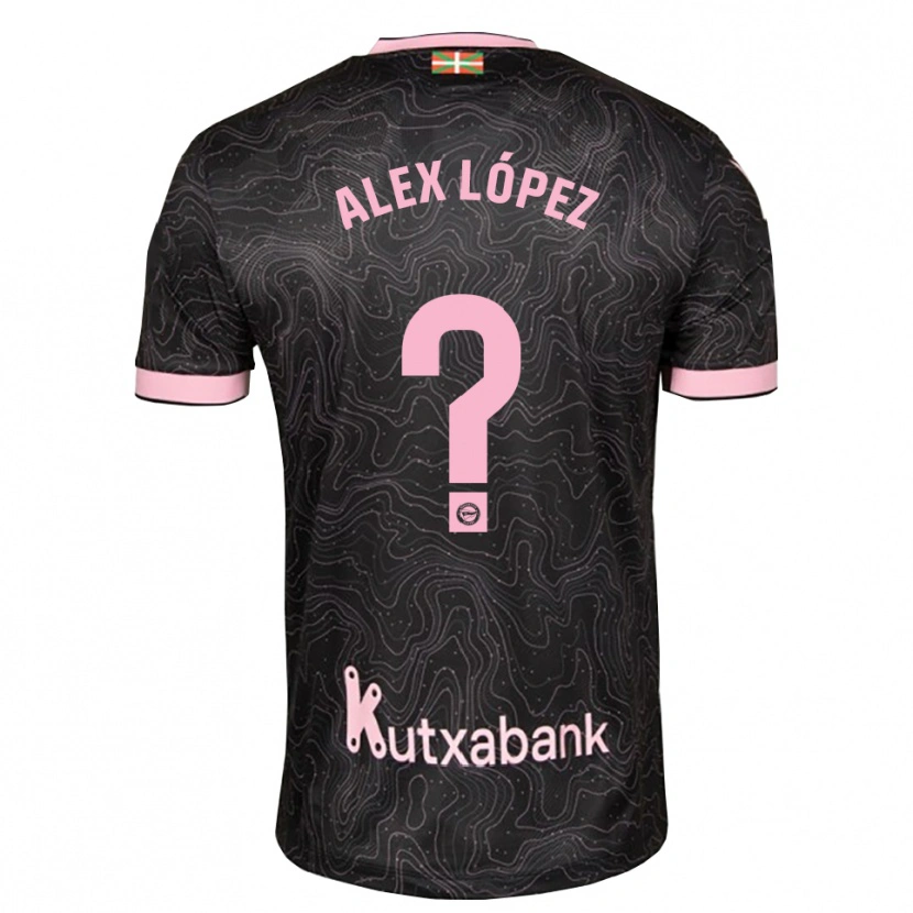 Danxen Heren Alex López #0 Zwart Roze Uitshirt Uittenue 2026/27 T-Shirt België
