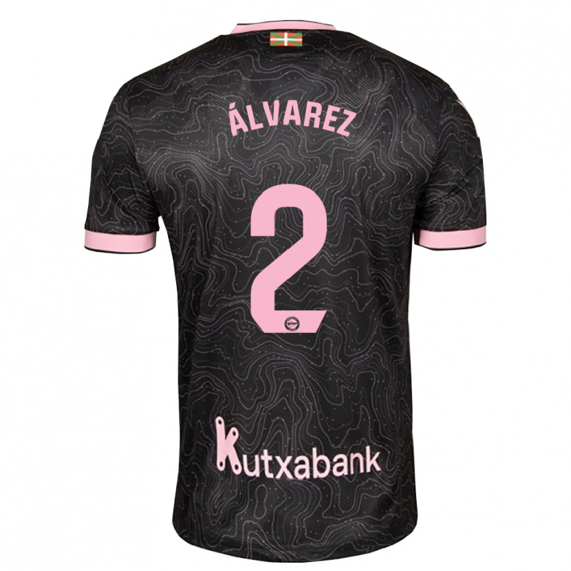 Danxen Heren Joseda Álvarez #2 Zwart Roze Uitshirt Uittenue 2026/27 T-Shirt België