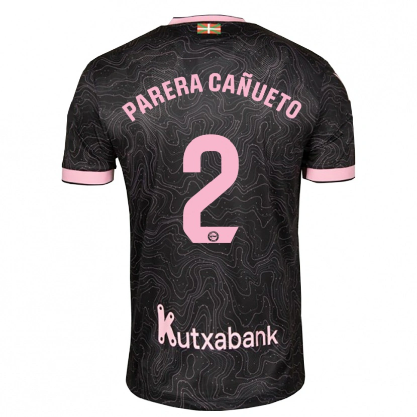 Danxen Heren Laia Parera Cañueto #2 Zwart Roze Uitshirt Uittenue 2026/27 T-Shirt België