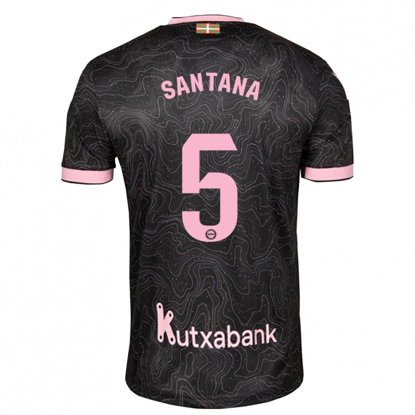 Danxen Heren Vanesa Santana #5 Zwart Roze Uitshirt Uittenue 2026/27 T-Shirt België