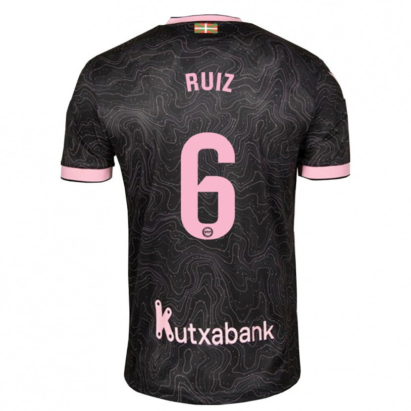Danxen Heren Markel Ruiz #6 Zwart Roze Uitshirt Uittenue 2026/27 T-Shirt België