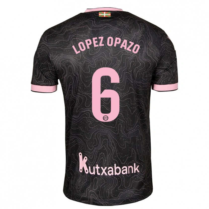 Danxen Heren Nayadet Zulema Lopez Opazo #6 Zwart Roze Uitshirt Uittenue 2026/27 T-Shirt België