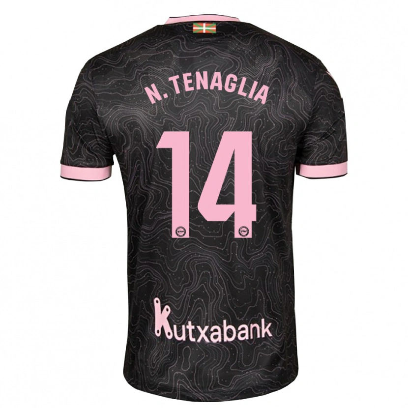 Danxen Heren Nahuel Tenaglia #14 Zwart Roze Uitshirt Uittenue 2026/27 T-Shirt België