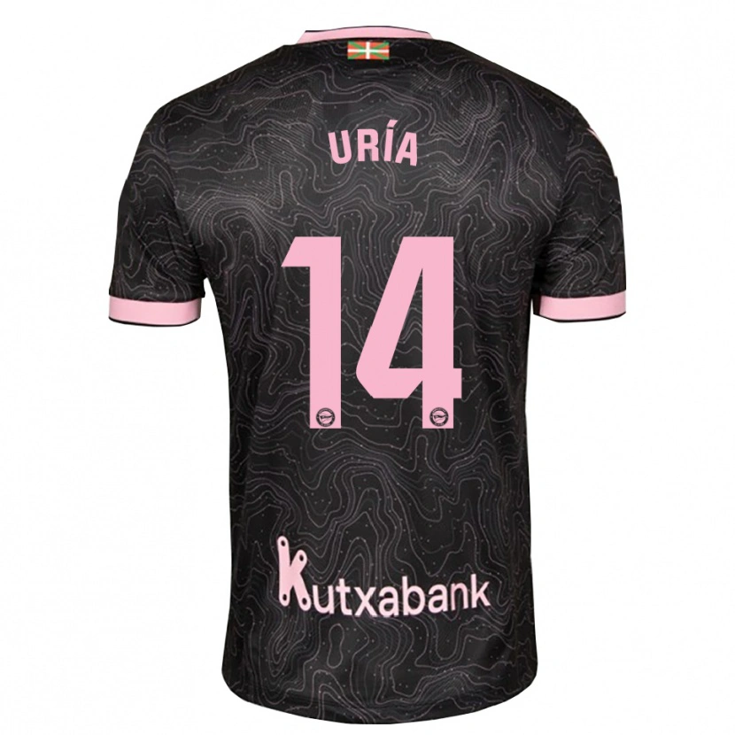 Danxen Heren Iker Uría #14 Zwart Roze Uitshirt Uittenue 2026/27 T-Shirt België