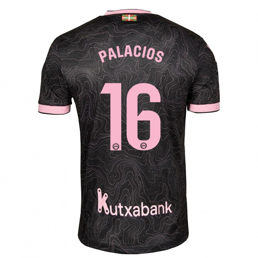 Danxen Heren Aser Palacios #16 Zwart Roze Uitshirt Uittenue 2026/27 T-Shirt België