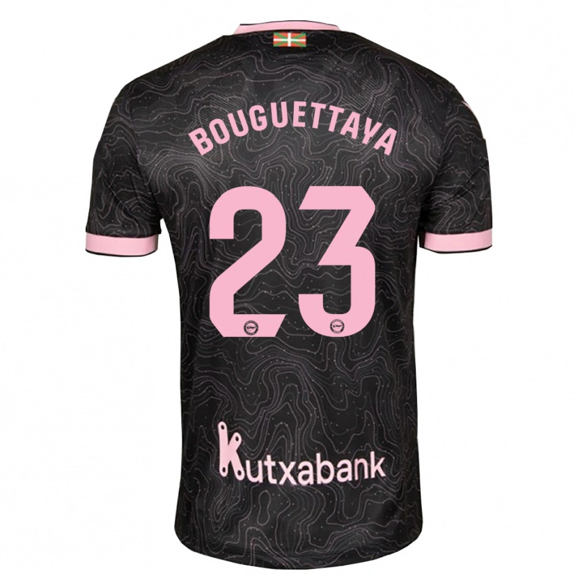 Danxen Heren Tazghat Bouguettaya #23 Zwart Roze Uitshirt Uittenue 2026/27 T-Shirt België