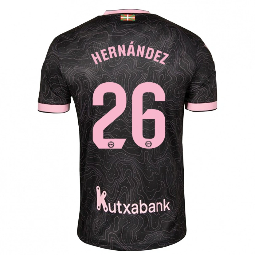 Danxen Heren Izei Hernández #26 Zwart Roze Uitshirt Uittenue 2026/27 T-Shirt België