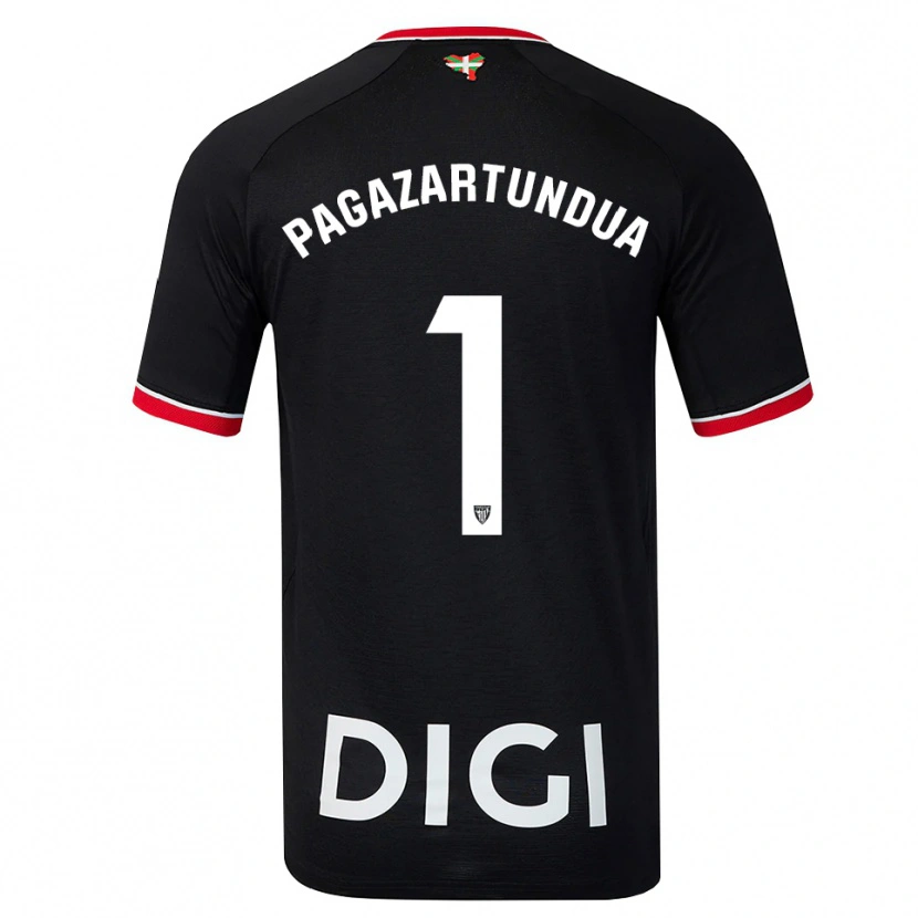 Danxen Heren Iker Pagazartundua #1 Zwart Wit Rood Uitshirt Uittenue 2026/27 T-Shirt België