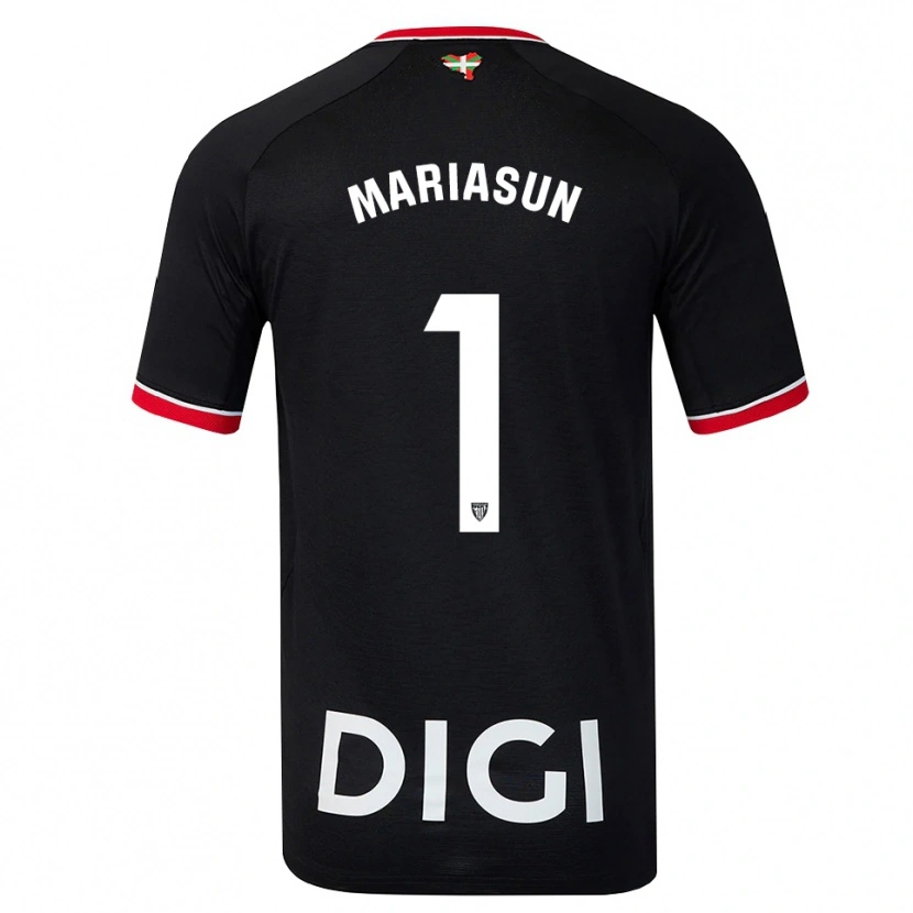 Danxen Heren María Asunción Quiñones Goikoetxea #1 Zwart Wit Rood Uitshirt Uittenue 2026/27 T-Shirt België