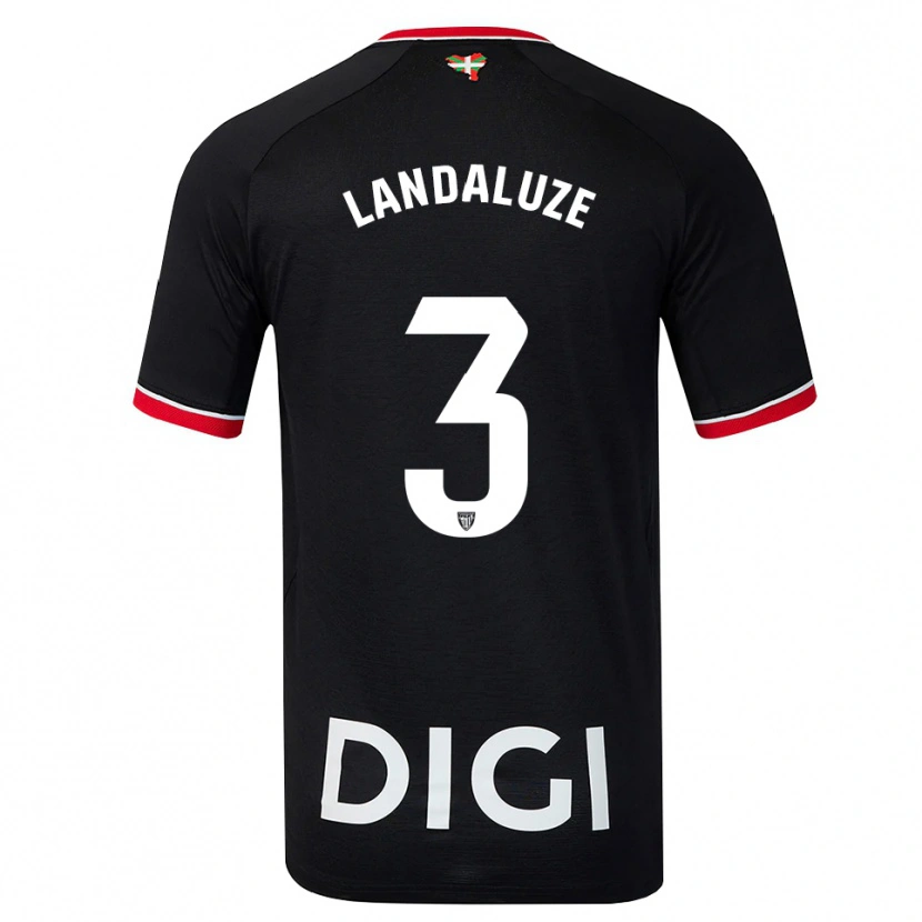 Danxen Heren Naia Landaluze Marquínez #3 Zwart Wit Rood Uitshirt Uittenue 2026/27 T-Shirt België