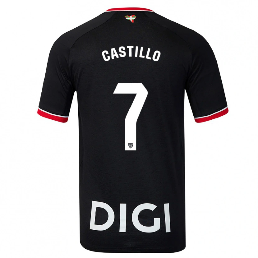 Danxen Heren Unai Castillo #7 Zwart Wit Rood Uitshirt Uittenue 2026/27 T-Shirt België