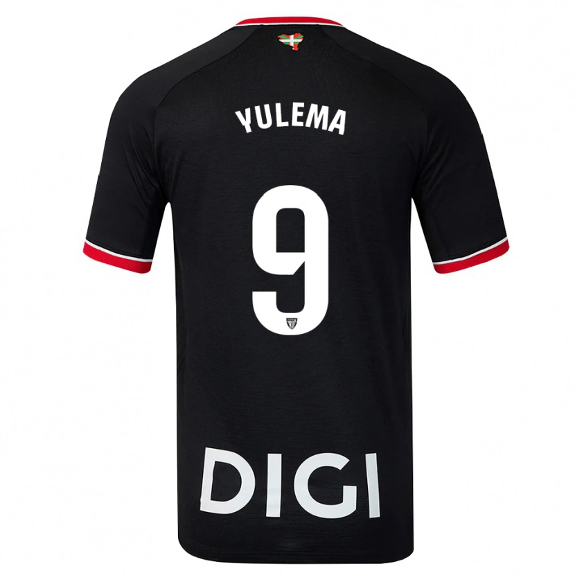 Danxen Heren Yulema Corres Somovilla #9 Zwart Wit Rood Uitshirt Uittenue 2026/27 T-Shirt België