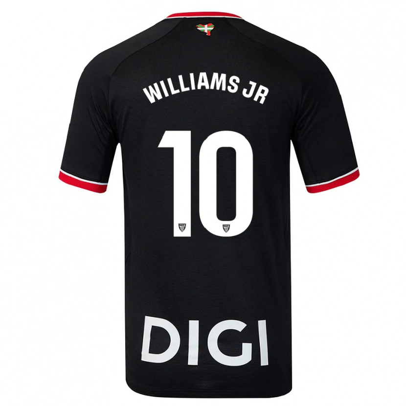 Danxen Heren Nico Williams #10 Zwart Wit Rood Uitshirt Uittenue 2026/27 T-Shirt België