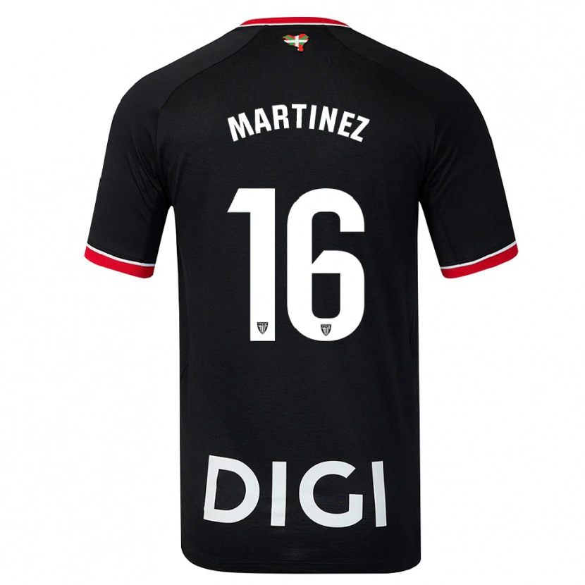 Danxen Heren Pablo Martínez #16 Zwart Wit Rood Uitshirt Uittenue 2026/27 T-Shirt België