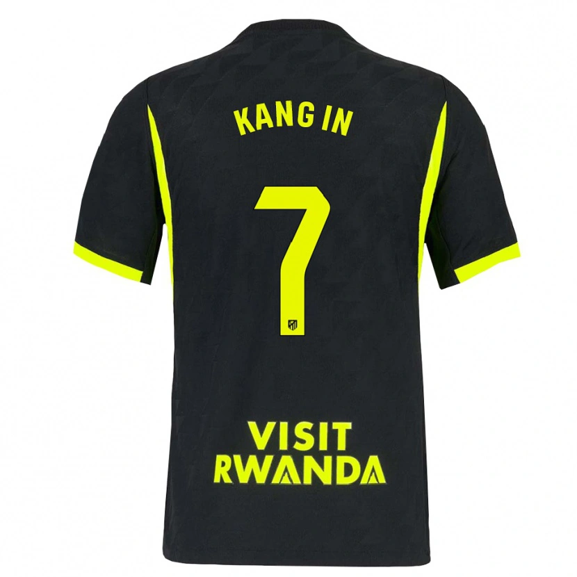 Danxen Heren Kang-In Lee #7 Heldergroen Zwart Uitshirt Uittenue 2026/27 T-Shirt België
