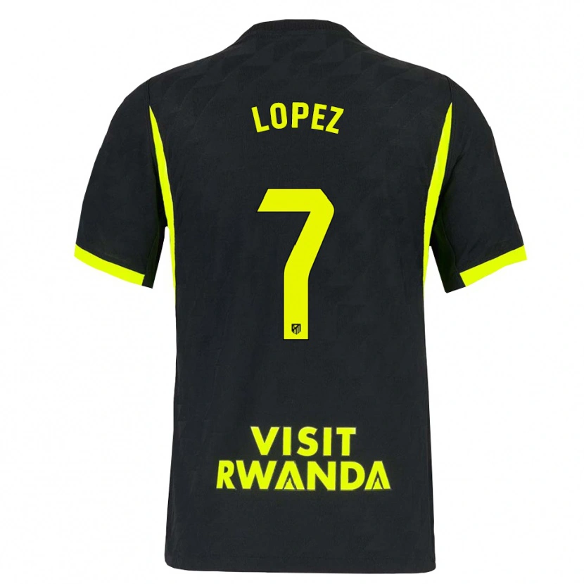 Danxen Heren Maitane Lopez #7 Heldergroen Zwart Uitshirt Uittenue 2026/27 T-Shirt België