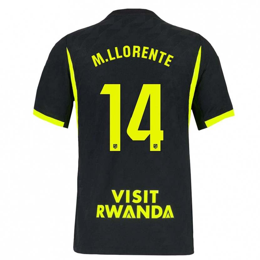 Danxen Heren Marcos Llorente #14 Heldergroen Zwart Uitshirt Uittenue 2026/27 T-Shirt België
