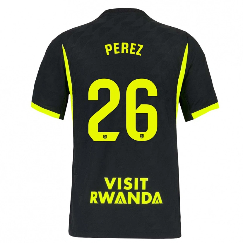 Danxen Heren Xenia Perez #26 Heldergroen Zwart Uitshirt Uittenue 2026/27 T-Shirt België
