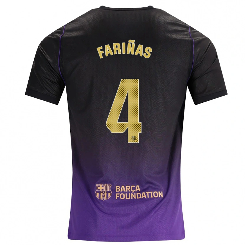 Danxen Heren Brian Fariñas #4 Paars Geel Zwart Uitshirt Uittenue 2026/27 T-Shirt België