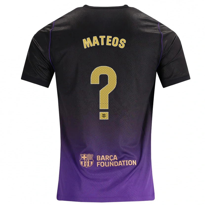 Danxen Heren Paumi Mateos #0 Paars Geel Zwart Uitshirt Uittenue 2026/27 T-Shirt België