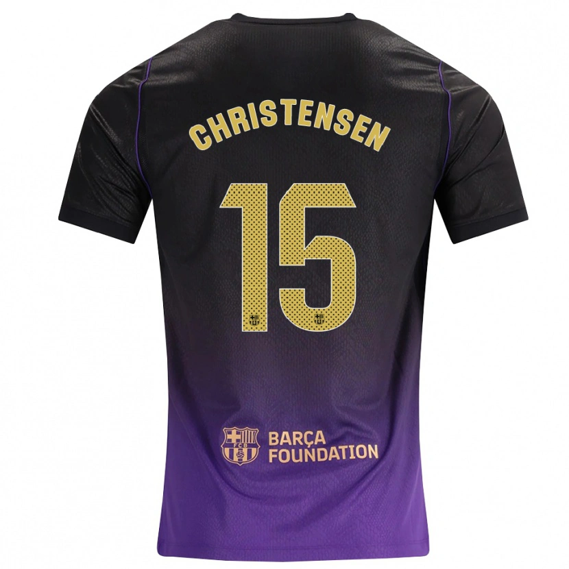 Danxen Heren Andreas Christensen #15 Paars Geel Zwart Uitshirt Uittenue 2026/27 T-Shirt België