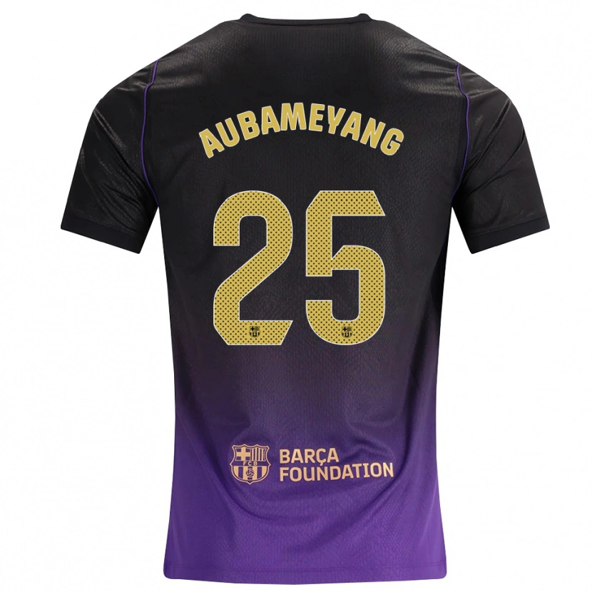 Danxen Heren Pierre Emerick Aubameyang #25 Paars Geel Zwart Uitshirt Uittenue 2026/27 T-Shirt België